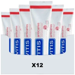 Hot 12x Tandpasta Anticaries 75 ml Spoelen & Poetsen