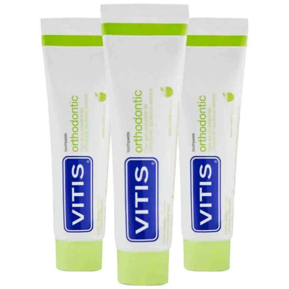 3x Tandpasta Orthodontic 75 ml^Vitis Clearance