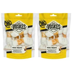 2x Blanke Kauwknopen Met Kip 10 stuks^Voskes Best