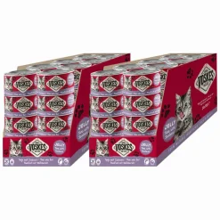 48x Kattenvoer Nat Tonijn met Zeebaars 85 gr^Voskes New