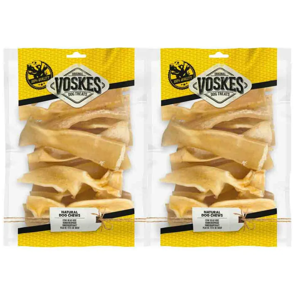 Snacks<Voskes 2x Runderkophuid Stukken 500 gr