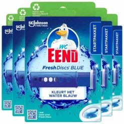 5x Fresh Discs Houder Coloring Blue 36 ml^WC Eend New