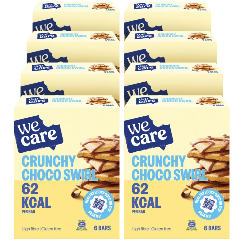 8x Bars Crunchy Choco Swirl 78 gr Snacks & Tussendoortjes