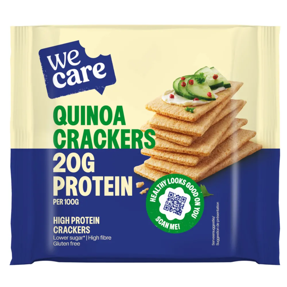 12x High Protein Crackers Quinoa 100 gr^WeCare Clearance