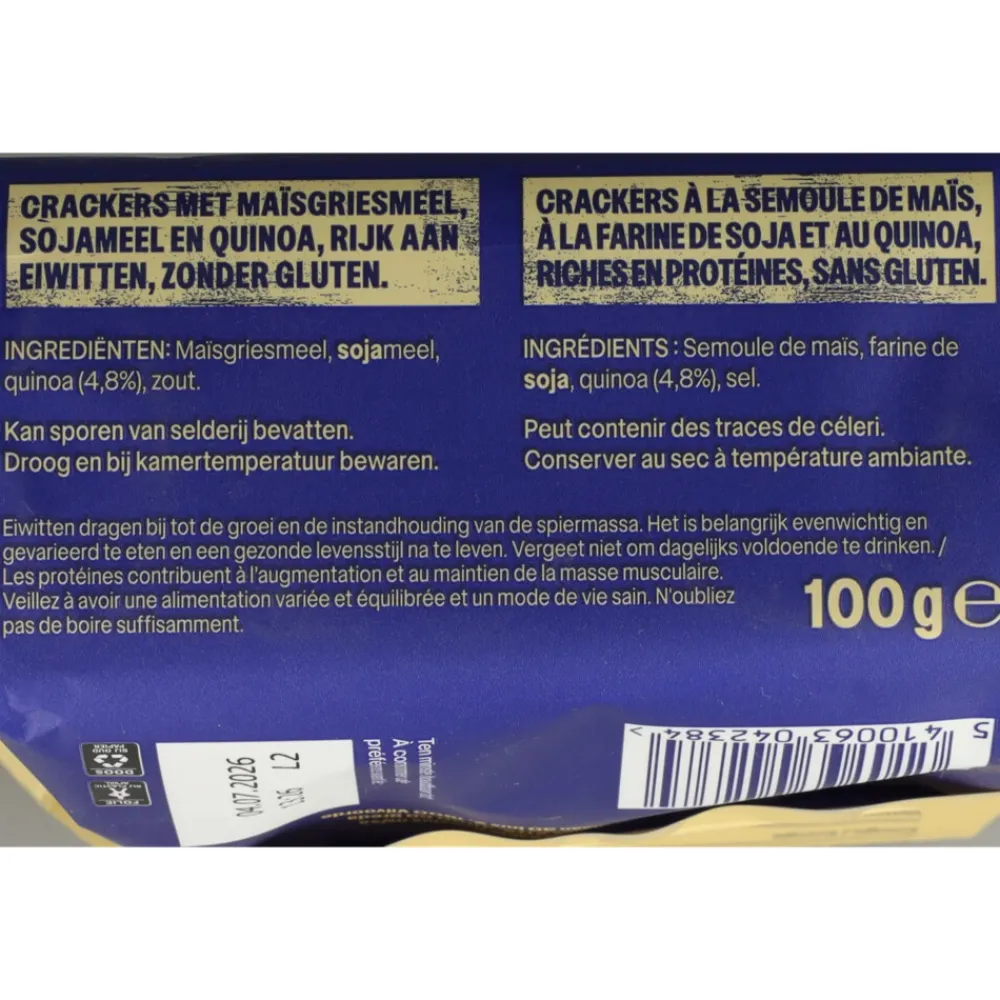 12x High Protein Crackers Quinoa 100 gr^WeCare Clearance
