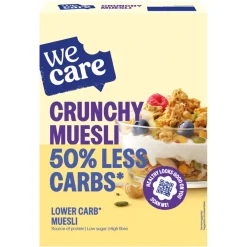 Maaltijdvervangers<WeCare 3x Lower Carb Crunchy Muesli 325 gr