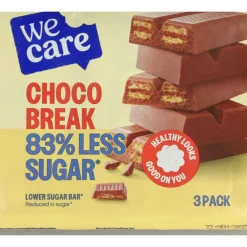 Snacks & Tussendoortjes<WeCare 3x Lower Suger Chocolate 64,5 gr