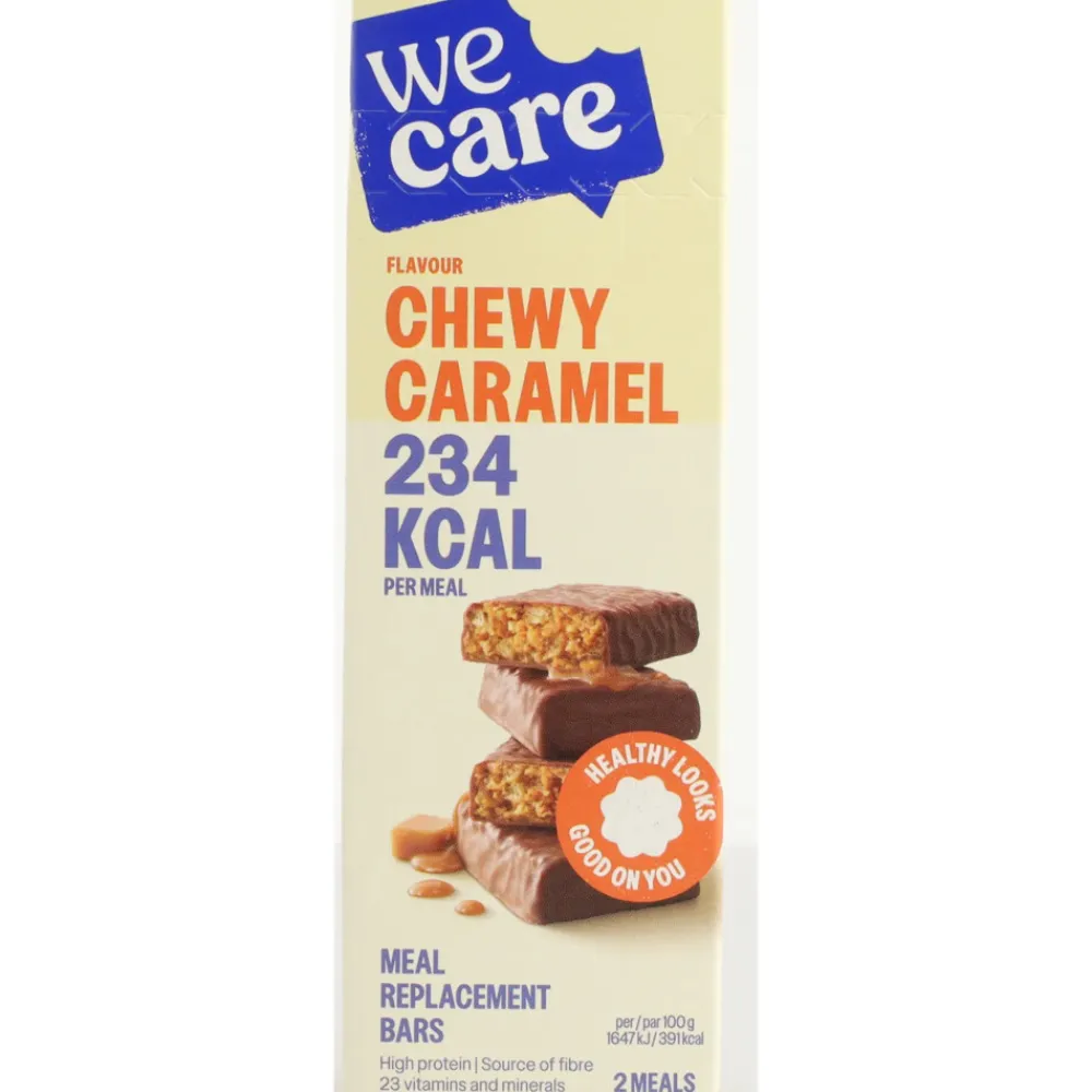 6x Meal Replacement Bars Chewy Caramel 120 gr^WeCare Clearance