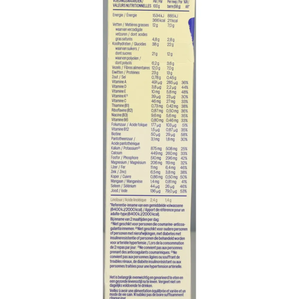 Outlet 3x Meal Replacement Bars Choco Crisp 116 gr Snacks & Tussendoortjes