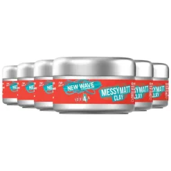 Online 6x New Wave Ultra Effect Go Matt Clay 75 ml Haarstyling