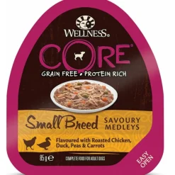 12x Hondenvoer Small Savoury Medleys Kip - Eend 85 gr^Wellness Core Outlet