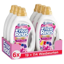 6x Wasmiddel Frisse Reus Gel Orchidee 19 Wasbeurten 855 ml^Witte Reus Outlet