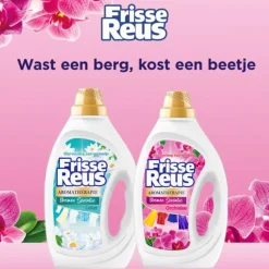 Best 2x Wasmiddel Frisse Reus Gel Orchidee 100 Wasbeurten 4,5 liter Wasmiddel