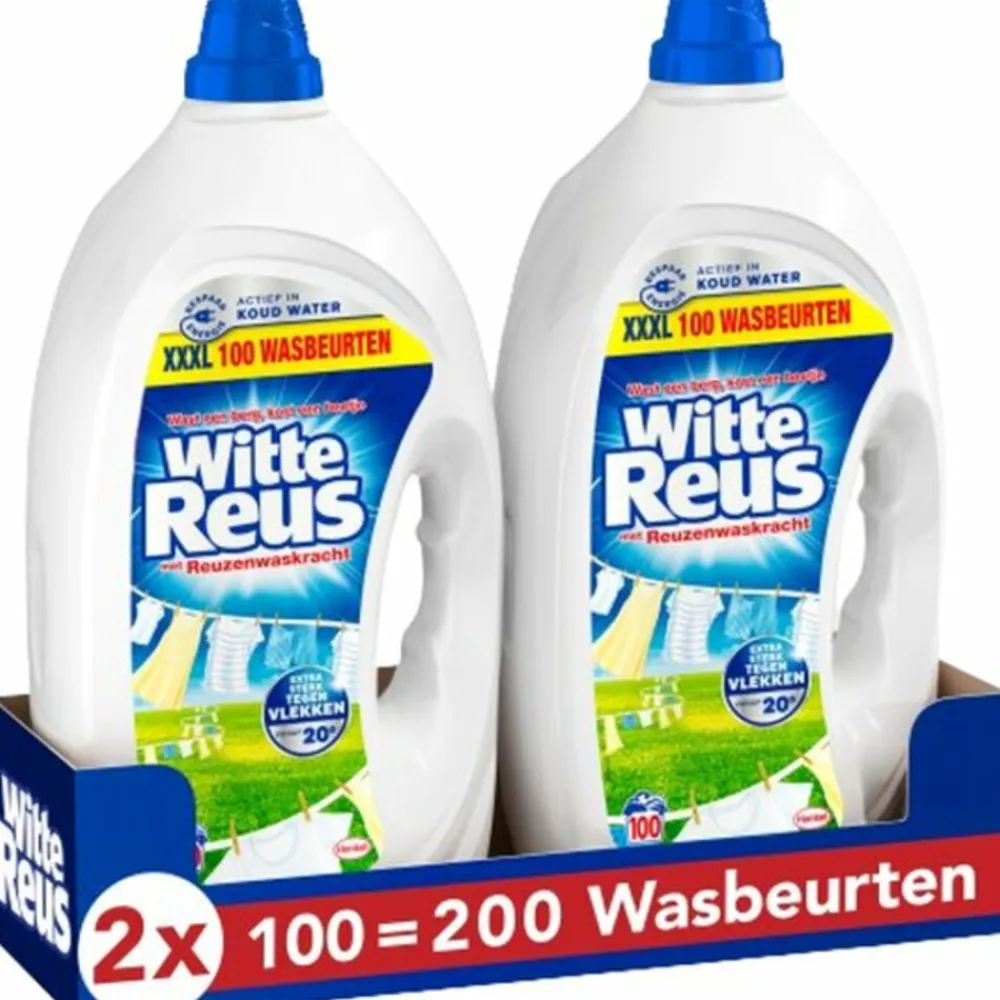 Discount 2x Wasmiddel Gel 100 Wasbeurten 4,5 liter Wasmiddel