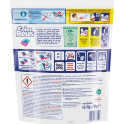 4x Wasmiddelcapsules 3+1 Power Caps Kleur 65 beurten Wasmiddel