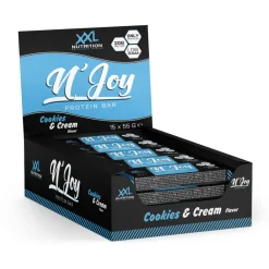 Outlet 15x NJOY Proteïne Bar Cookies 55 gr Sportvoeding & Drank|Snacks & Tussendoortjes