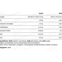 Sportvoeding & Drank<XXL Nutrition 6x N'Joy Protein Drink Chocolade 310 ml