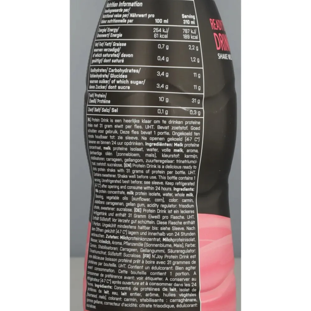 Sportvoeding & Drank<XXL Nutrition 6x N'Joy Protein Drink Aardbei 310 ml