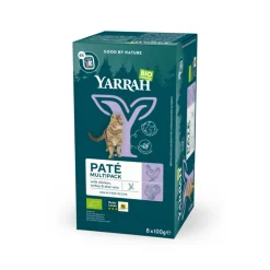 Sale 8x Bio Kattenvoer Multipack Paté Graanvrij Kip & Kalkoen 8 x 100 gr Kattenvoer