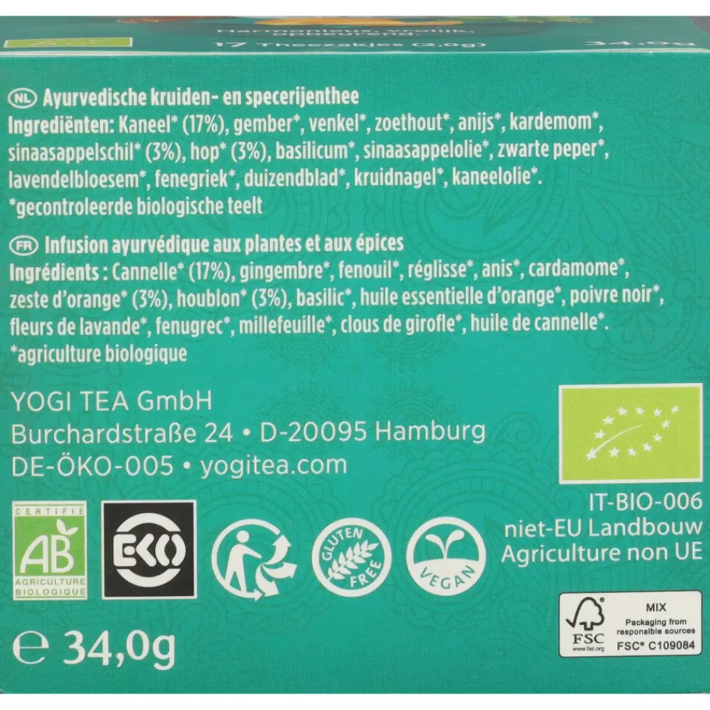 3x Bright Mood Biologisch 17 stuks^Yogi tea Clearance