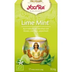 3x Lime Mint Biologisch 17 stuks^Yogi tea Clearance