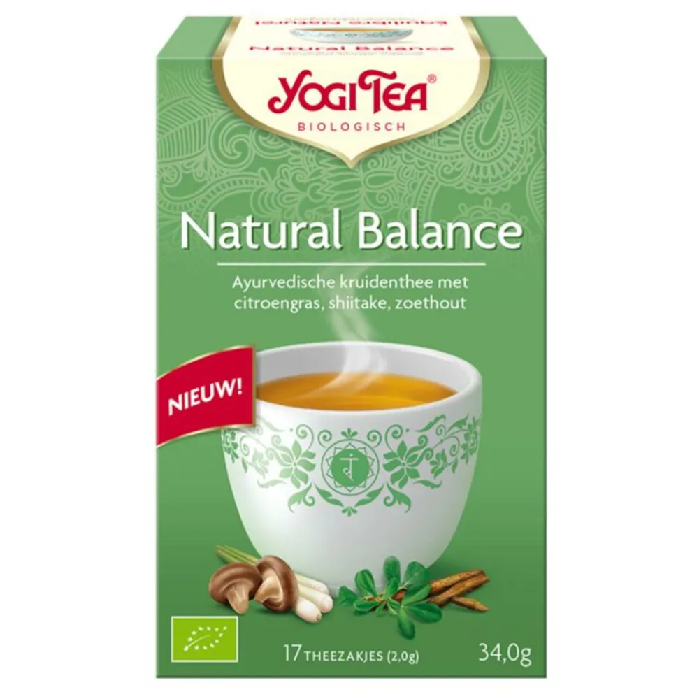 3x Natural Balance Biologisch 17 stuks^Yogi tea Sale