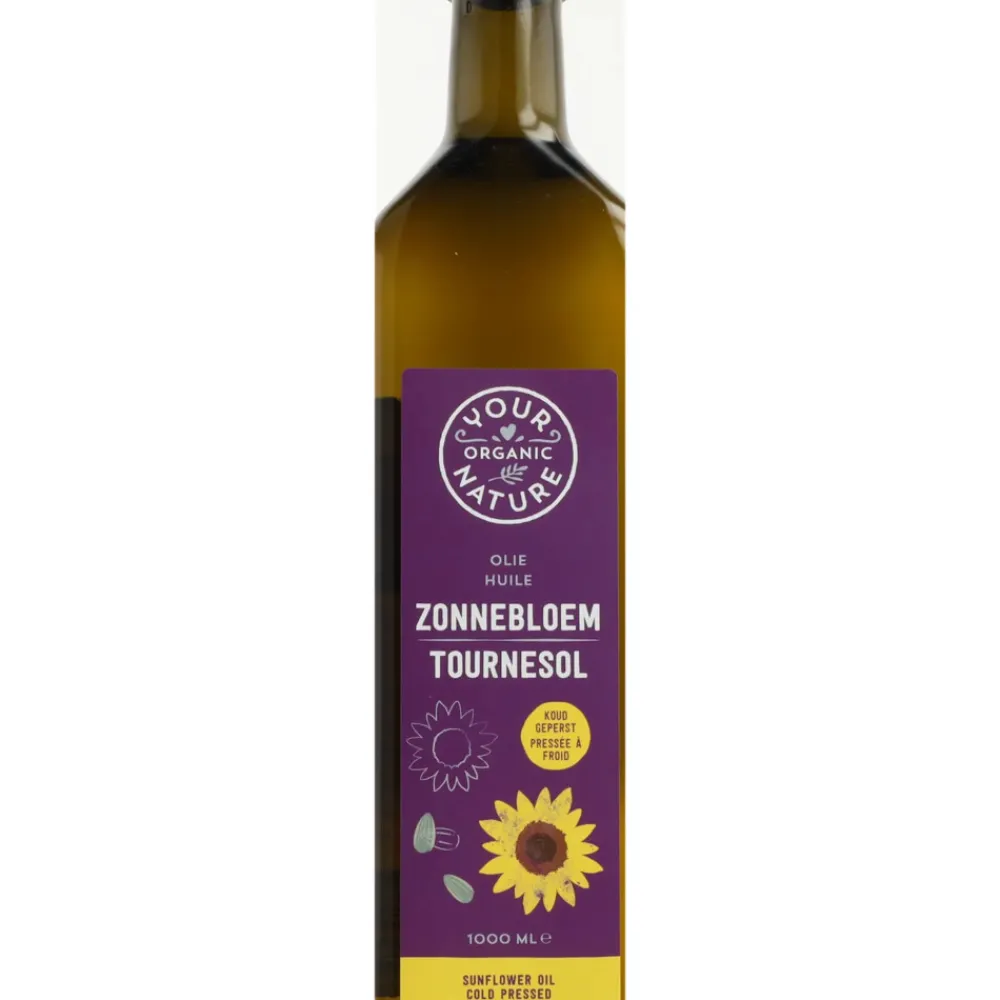 Best 3x Zonnebloemolie Biologisch 1 liter Olie & Azijn