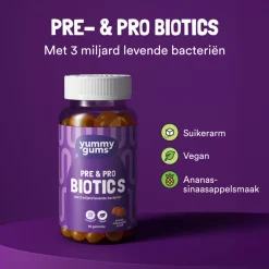 Speciale Bestanddelen<Yummygums 2x Pre & Pro biotics 60 gummies
