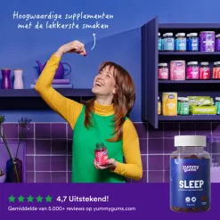 Rustgevend & Slapen<Yummygums 2x Sleep 60 gummies