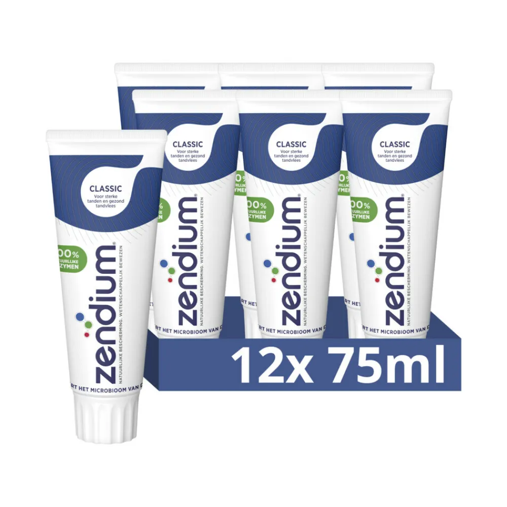 Spoelen & Poetsen<Zendium 12x Tandpasta Classic 75 ml