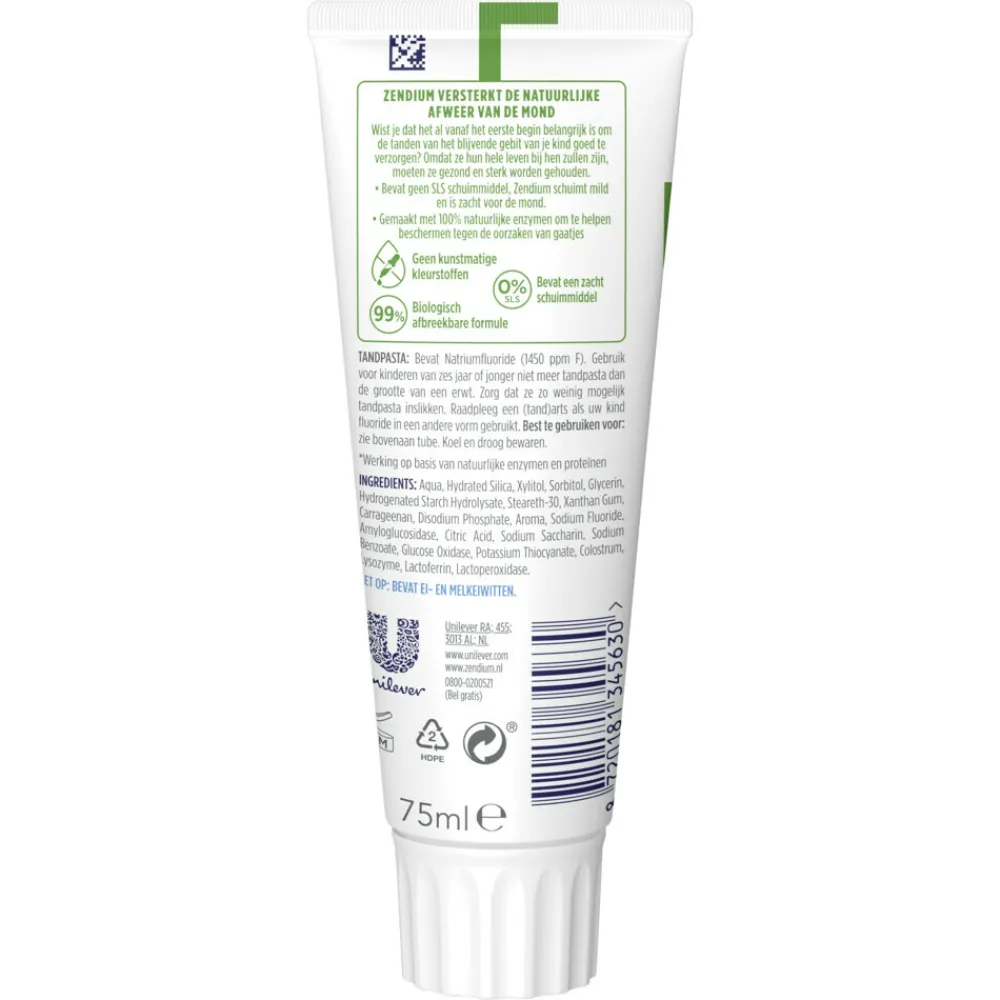 New 12x Tandpasta Junior 75 ml Mondverzorging|Specialistische Mondverzorging