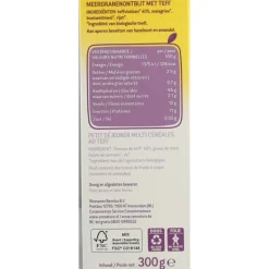 Ontbijtgranen<Zonnatura 3x Teff Oergranenontbijt Meergranen Biologisch 300 gr