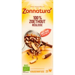 3x Thee Zoethout Bio 20 stuks^Zonnatura Discount