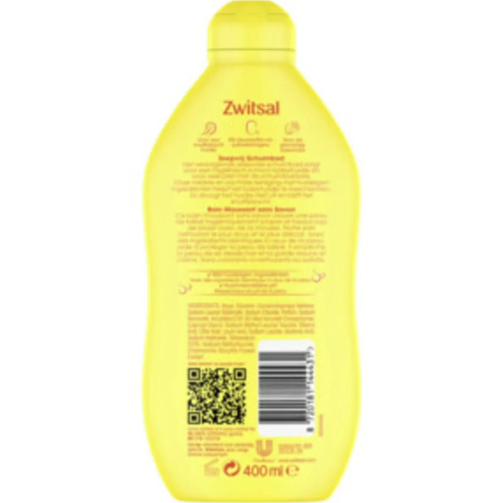 6x Zeepvrij Schuimbad 400 ml^Zwitsal