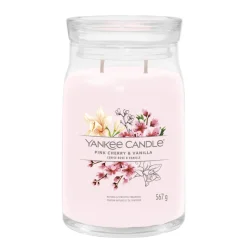 Kaarsen|Geurkaarsen<Yankee Candle Geurkaars Large Jar Pink Cherry & Vanilla Signature 567 gr