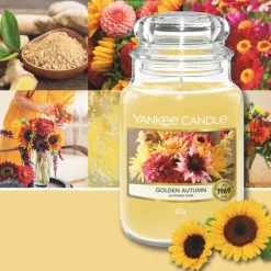 Kaarsen|Geurkaarsen<Yankee Candle Geurkaars Large Jar Golden Autumn 623 gr