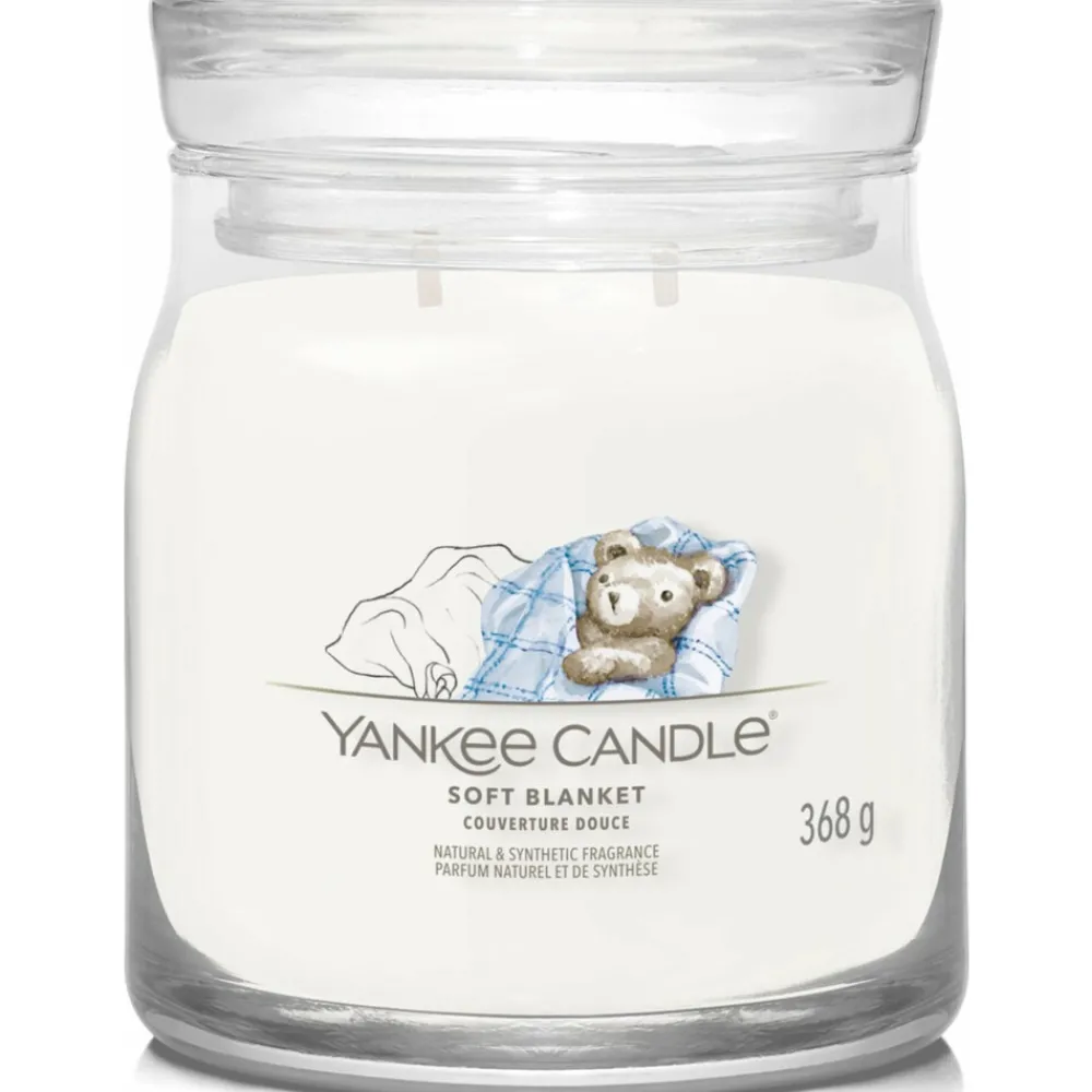 Kaarsen|Geurkaarsen<Yankee Candle Geurkaars Medium Jar Soft Blanket 368 gr