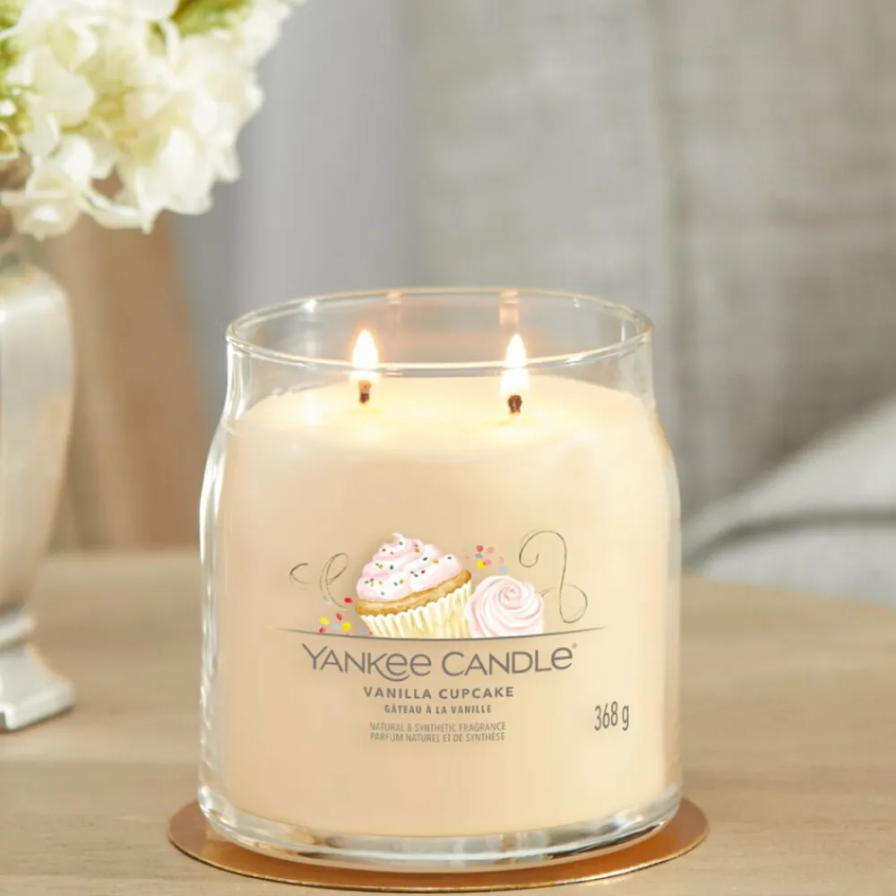 Clearance Geurkaars Medium Jar Vanilla Cupcake 368 gr Kaarsen|Geurkaarsen