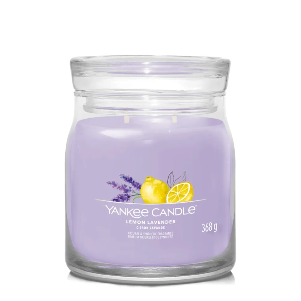 Sale Geurkaars Medium Jar Lemon Lavender Signature 368 gr Kaarsen|Geurkaarsen
