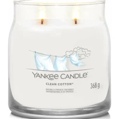 Geurkaars Medium Jar Clean Cotton 368 gr^Yankee Candle Clearance