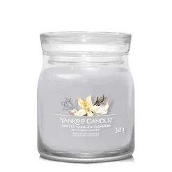 Best Geurkaars Medium Jar Smoked Vanilla & Cashmere Signature 368 gr Kaarsen|Geurkaarsen