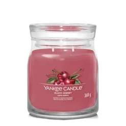 Geurkaars Medium Jar Black Cherry Signature 368 gr^Yankee Candle