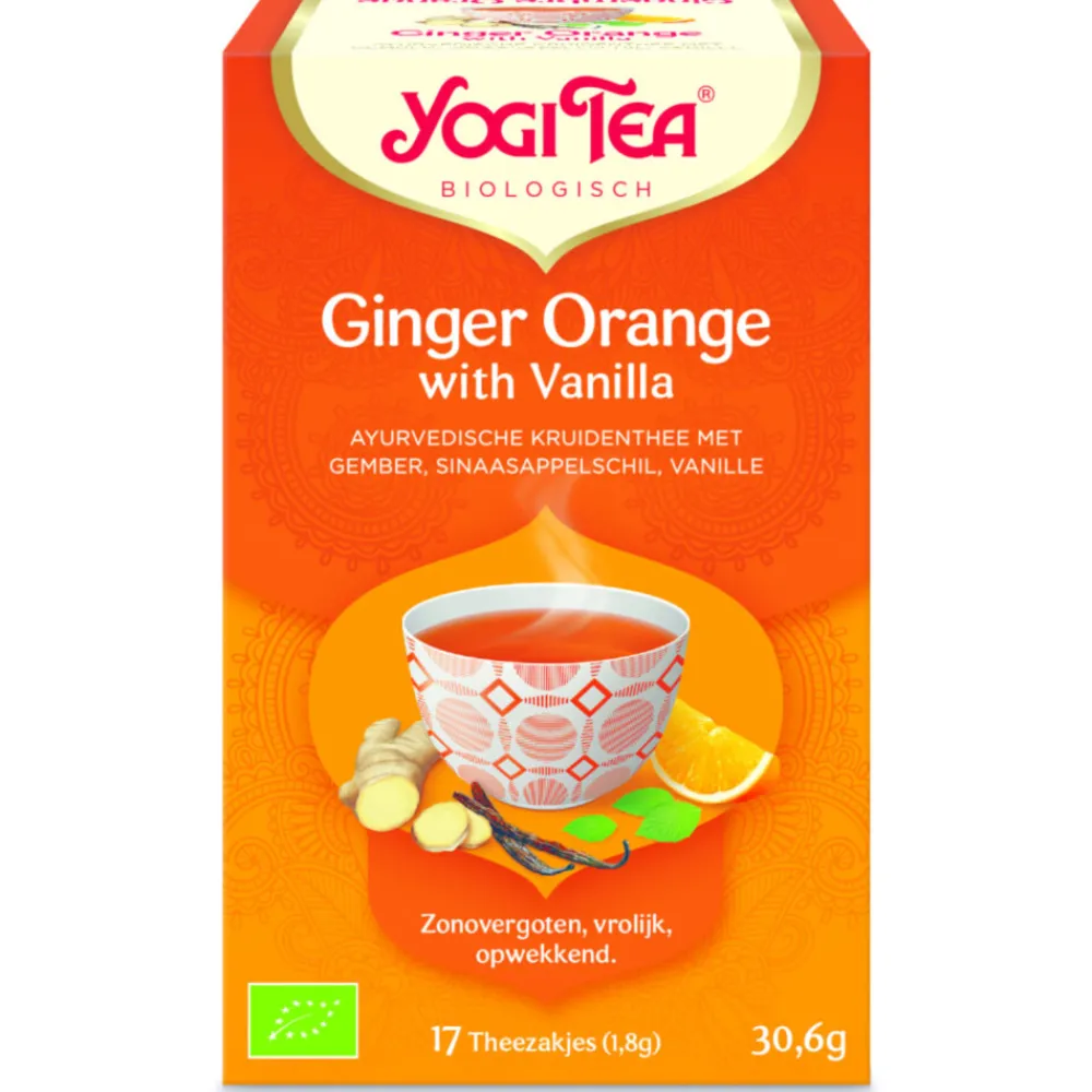 Biologisch Ginger Orange Vanilla 17 stuks^Yogi tea
