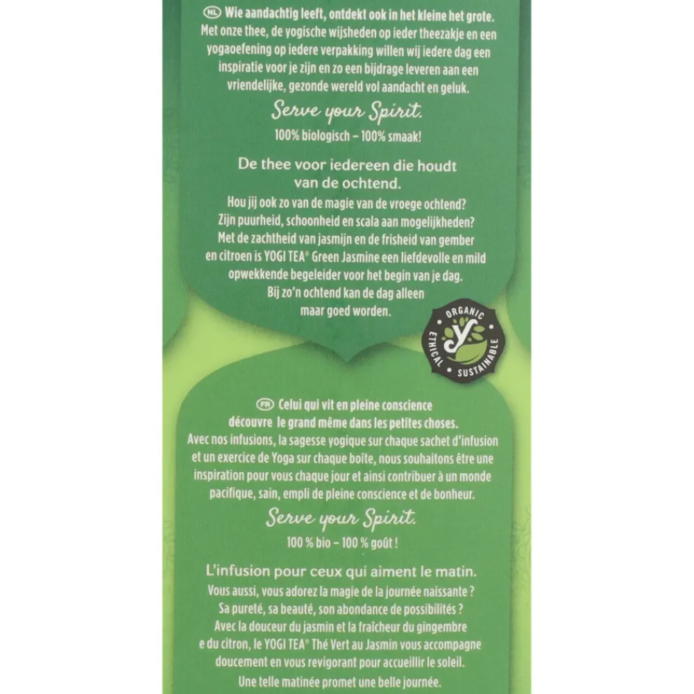 Green Jasmine Biologisch 17 stuks^Yogi tea Outlet