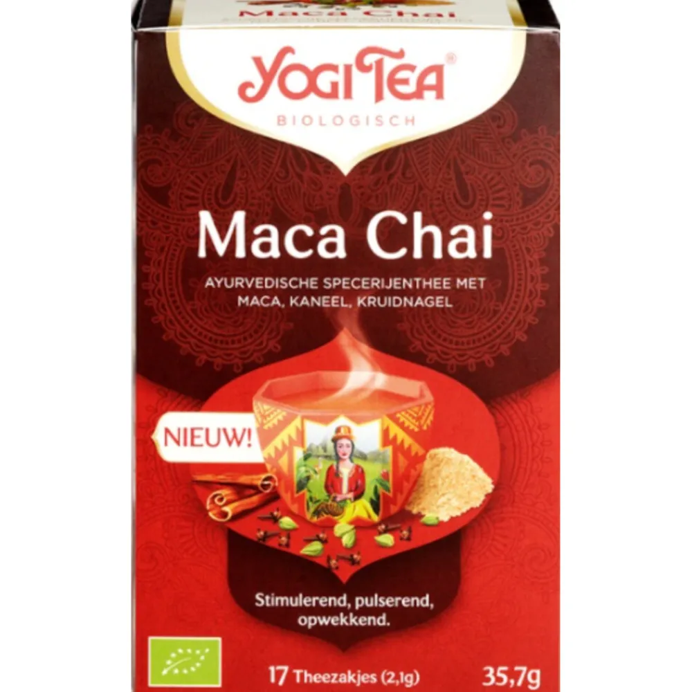 Maca Chai 12 Stuks^Yogi tea Best