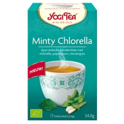 Thee<Yogi tea Minty Chlorella Biologisch 17 stuks