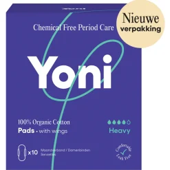 Sale Biologisch Katoenen Maandverband Heavy 10 stuks Intiemhygiëne