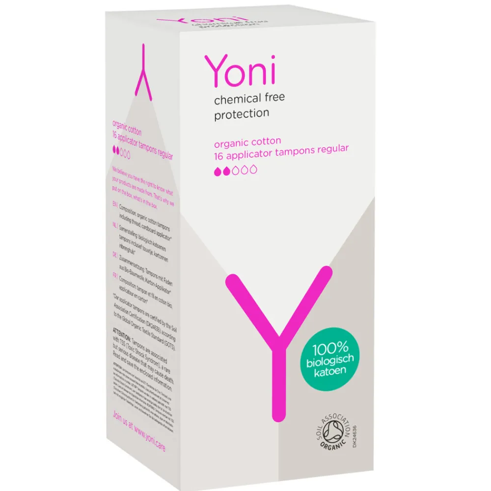 Intiemhygiëne<Yoni Biologisch Katoenen Tampons Regular - Met Applicator 16 stuks