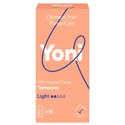 Hot Biologisch Katoenen Tampons Light 16 stuks Intiemhygiëne