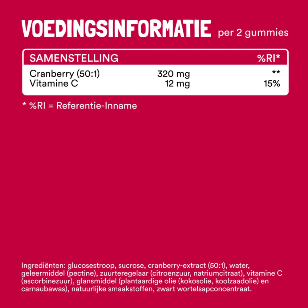 Clearance Cranberry Complex 60 stuks Speciale Bestanddelen